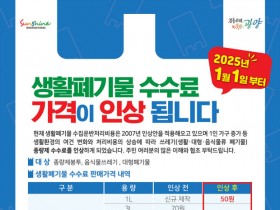 광양시, 1일부터 '쓰레기 수수료 종량제' 인상