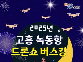 고흥 녹동항 바다정원에서 드론쇼 버스킹 12일부터 공연 시작