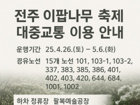 시내버스로 즐기는 전주 이팝나무 축제