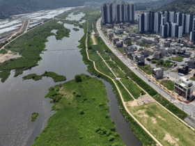 나주시, 남평 강변도로 , 한 달 조기 개통 … 확·포장 공사 완료