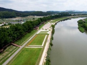충남 아산 곡교천 은행나무길, 초여름 싱그러움 가득한 녹색 쉼터