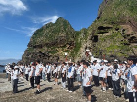 독도에서 ‘나라사랑’ 플래시몹, 전남대 등 4개 국립대 학생들