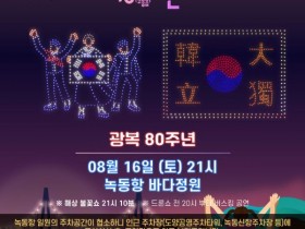 고흥군, 광복 80주년 '녹동항 드론쇼·해상 불꽃쇼' 16일 개최