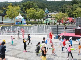 진안 마이산 북부 야외족욕장, 29~30일 '물총놀이 이벤트'