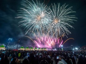 구미시 새해맞이 행사…600대 드론과 불꽃축제