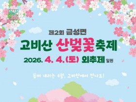 담양 금성면 고비산 산벚꽃축제, 4월 4일 외추제 개최