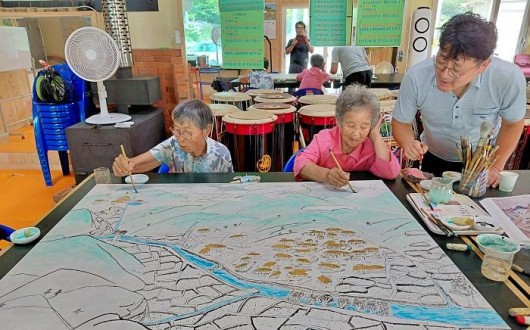 정읍시 산내면 원덕마을, 수몰된 옛 마을 복원하는 ‘마을 관내도’ 제작