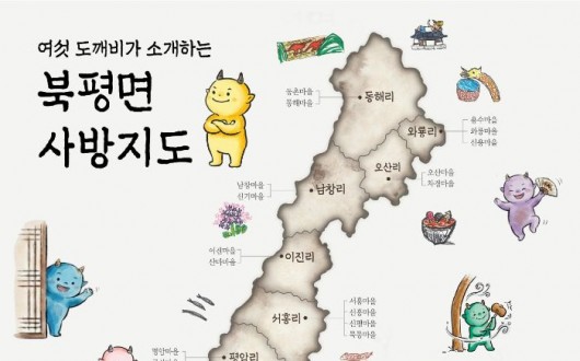 영화 호프 촬영지, 북평 주민이 그린 손님맞이 지도