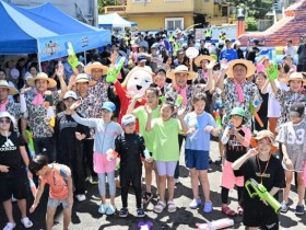 가뭄 속 울산 워터버블 페스티벌, 물 절약 속 개최
