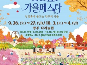 버스킹·체험·마켓에 마라톤까지…양주 천일홍 가을 페스타 개막