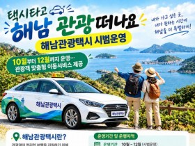 해남관광택시 요금 50% 지원…이용 대상과 예약 방법은?